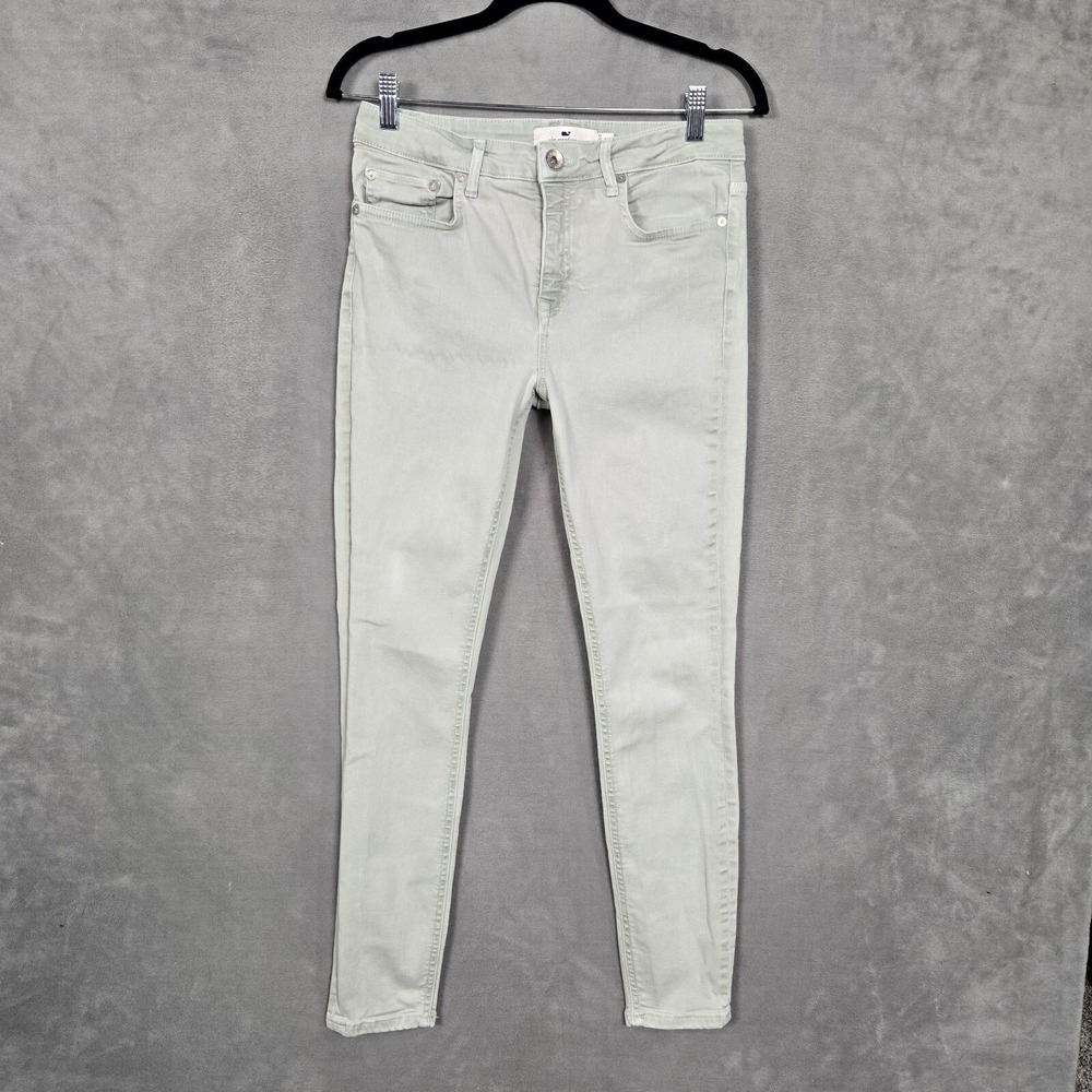 Vineyard Vines Jeans Womens 27 (28x29) High Rise Skinny Streatch gray‎ pants